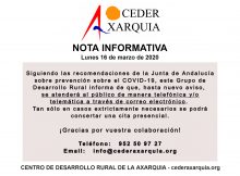 Nota Informativa CEDER 16-03